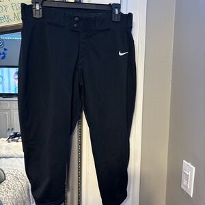 Nike Black Sports Pants with White Logo